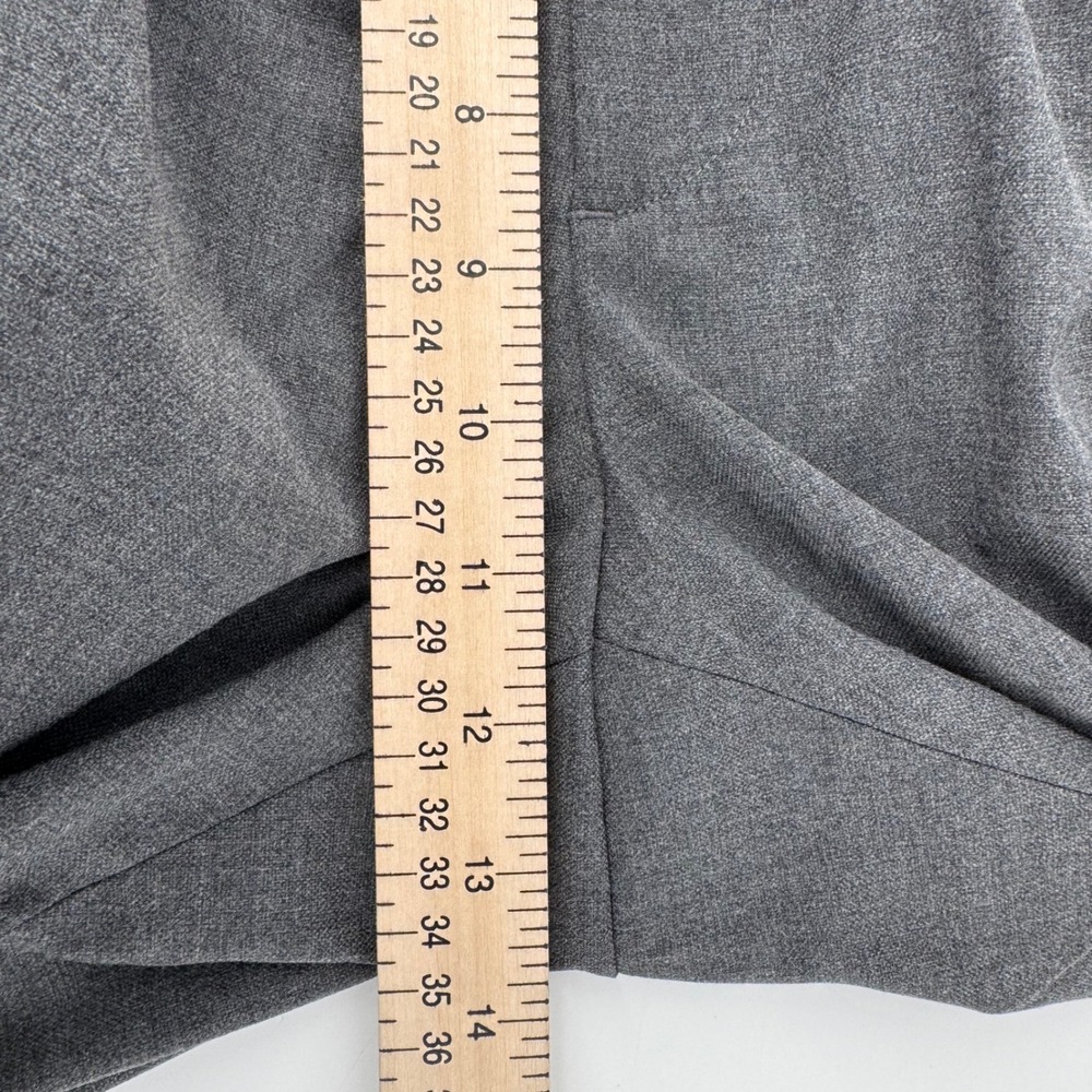 Jos A Bank Mens Grey Tailored Fit Dress Pants 42x30‎ Poly Viscose Stretch - Picture 4 of 16